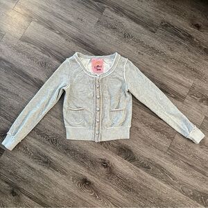 Knitted Dove Sweatshirt Cardigan